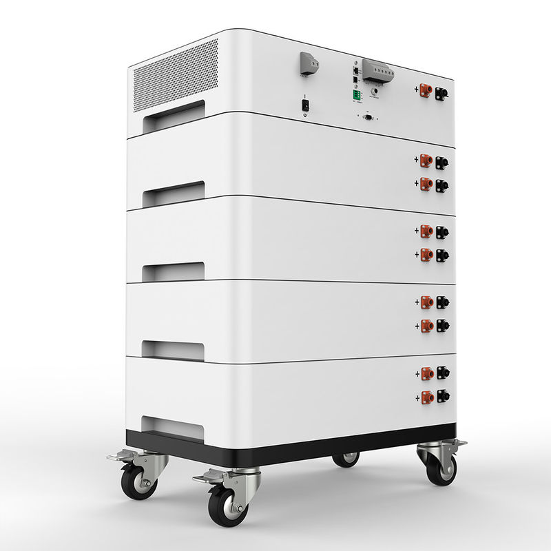 Multiscene 51.2V batterij opslag systeem, LED indicator Lithium Ion opslag batterijen