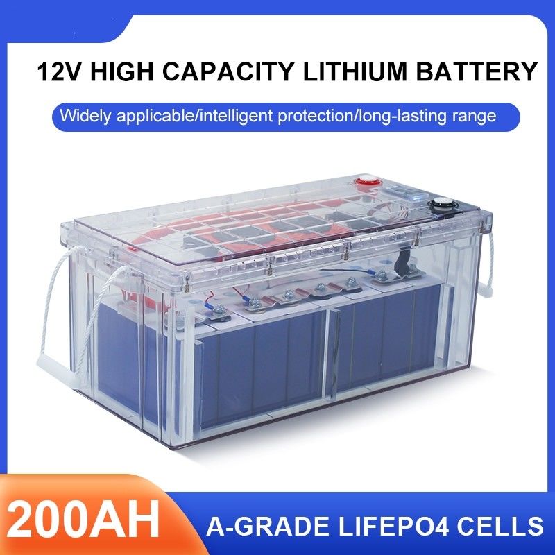 Warm te koop 25,6V oplaadbare batterij RV Golf Cart batterij LiFePO4 Akku 12V 24V 100Ah 200Ah Lithium Phosphate Batt
