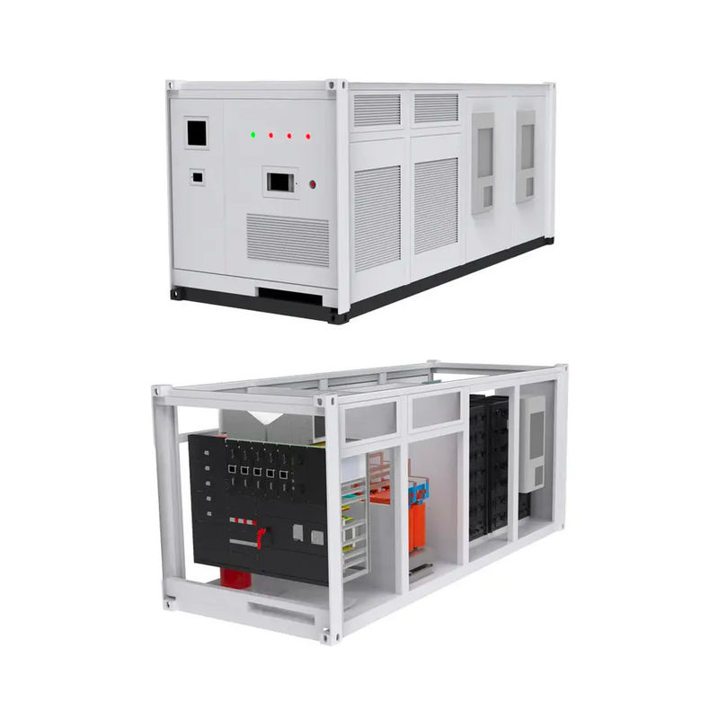 ESS 10 jaar Levensduur Buitenbatterijkas 1MWh 5MWh 10MWh 20ft 40ft Container Zonnebatterij Energieopslag Systeem
