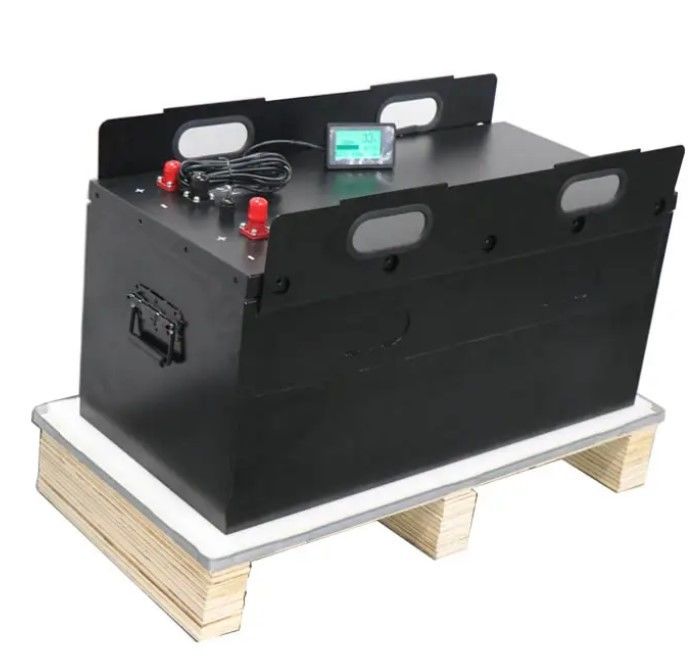 Op maat gemaakte lithium-ionbatterij met een diepe cyclus, hoge kracht 24V 48V 300Ah LiFePO4 vorkliftbatterij