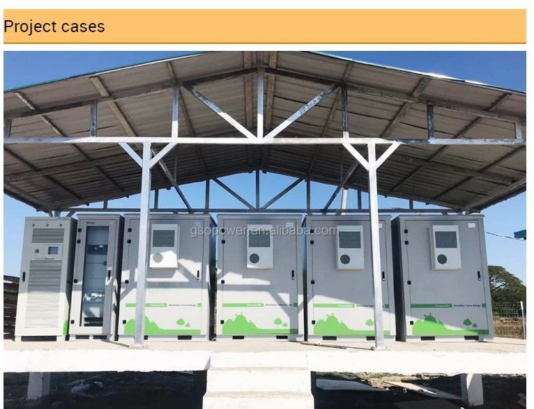 ESS 10 jaar Levensduur Buitenbatterijkas 1MWh 5MWh 10MWh 20ft 40ft Container Zonnebatterij Energieopslag Systeem