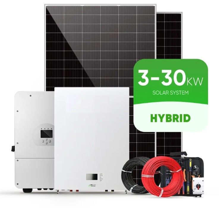 Berging 10000W Zonne-energiesysteem 120v 240v Split Phase 8KW 10KW 20KW 30KW 50KW Zonne-energiesysteem 10KW Hybride
