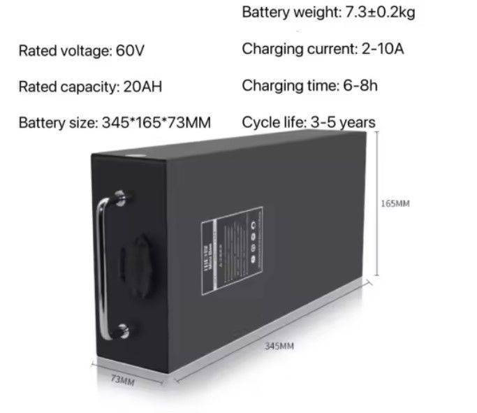 60v 20ah 30ah 35ah 40ah 50ah Motorfiets Lithium-ion batterijen voor elektrische scooters