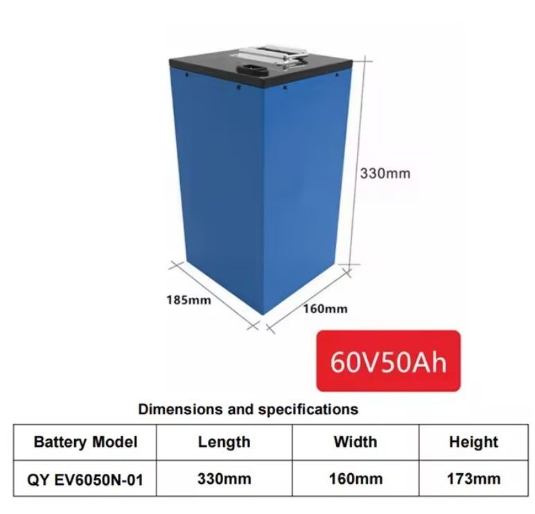 Elektrische auto vorklift Lithium-ion batterij 48v 60v 72v 30ah 40ah 50ah 100ah 120ah Lifepo4 60 Volt Lithium batterij Pack