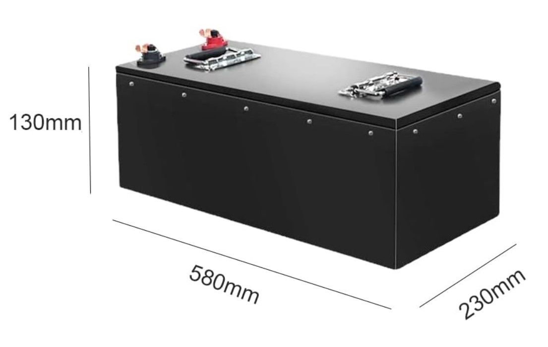 48V 100Ah LiFePO4 Lithiumbatterij 3000+ Diepe Cyclus Met BMS Backup Power Voor E Driewieler Elektrische Auto