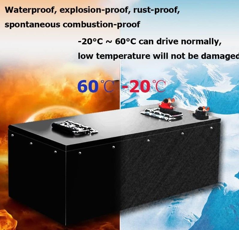 48V 100Ah LiFePO4 Lithiumbatterij 3000+ Diepe Cyclus Met BMS Backup Power Voor E Driewieler Elektrische Auto